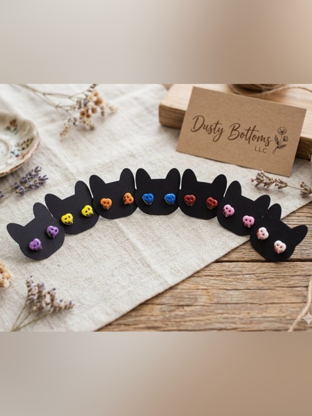 Cute small poison apple Stud Earrings in Assorted Colors